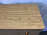 Modern Faux-Cherry Laminate 5-Drawer Chest of Drawers