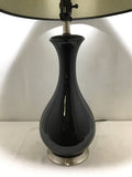 Modern Glossy Black Table Lamp