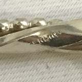 Vintage Sterling Silver Triple Twist Bangle Bracelet
