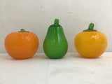4pc Assorted Glass Fruit