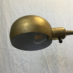Vintage MCM Gold Metal Gooseneck Floor Lamp