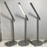 Set of 3 Modern Grey Metal Desk Lamps