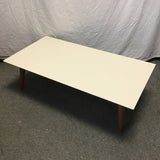 Contemporary MCM Manhattan Comfort "Utopia" White Coffee Table
