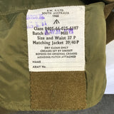 Surplus! Vintage 1967 E.W. Green Wool Australian Army Pants