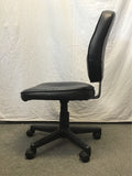 Modern Black Vinyl Rolling Office Chair