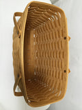 2001 Longaberger Woven Solid Maple Picnic Basket
