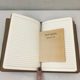 Made Quietly Debossed Blue Leather Journal