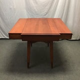 Vintage Reishmann Solid Cherry Draw-Leaf Dining Table