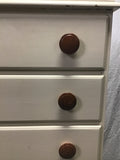 Vintage Lea Line Leads Off-White 5-Drawer Chest of Drawers