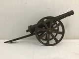Vintage Miniature Replica Brass Cannon