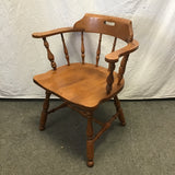 Vintage Ethan Allen Solid Cherry Spindle Office Chair