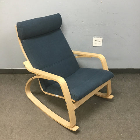 Contemporary IKEA POANG Birch Rocking Chair