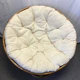 Modern Medium-Stained Rattan Papasan Chair