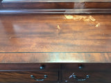 Craftsman Walnut Veneer 8-Drawer Dresser & Mirror