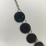 Black Druzy Necklace