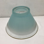 Vintage MCM Blendo Tuquoise Frosted Glass Serving Bowl