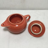 Retired Fiesta Persimmon 2-Cup Covered Teapot