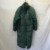 Vintage Bill Blass Green Puffer Long Coat