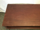 Vintage MCM Mahogany Veneer 2-Tier Coffee Table