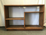 Vintage Danish Modern Solid Pine 4-Tier Shelf