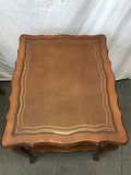 Pair of Vintage French Provincial Cherry & Leather Night Stands