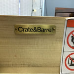 Pair of Contemporary MCM Crate & Barrel "Tate" Walnut Night Stands