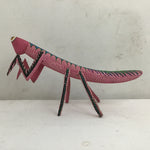 Handmade Alebrije Oaxacan Pink Carved Wood Mantis