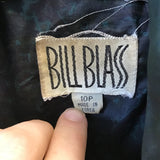 Vintage Bill Blass Green Puffer Long Coat