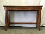 Modern Mission Oak Veneer 1-Drawer Sofa Table