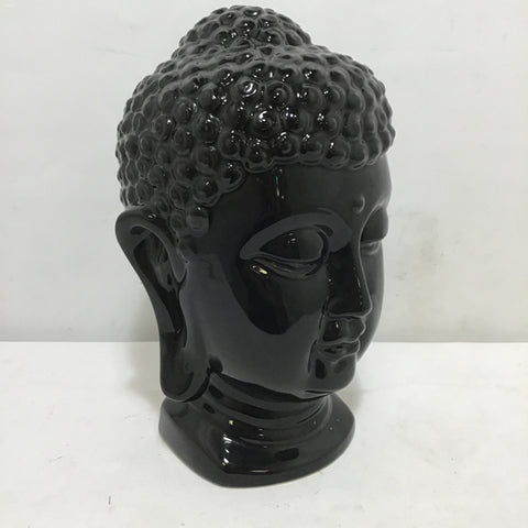 Modern Black Ceramic Buddha Head