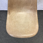 Vintage MCM Herman Miller Tan Fiberglass Bucket Accent Chair