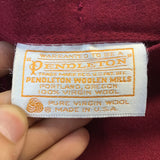 Vintage Pendleton Red Wool Midi Skirt