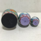 3pc Painted Wood Nesting Dolls Set