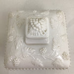 Vintage Westmoreland Milk Glass Grape Vine Candy Dish