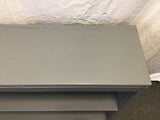 Vintage Grey Painted Wooden 3-Tier Shelf