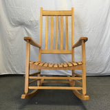 Vintage Solid Oak Arrow-Back Rocking Chair