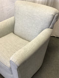 Contemporary England Furniture "Jakson" Grey Upholstered Swivel Armchair