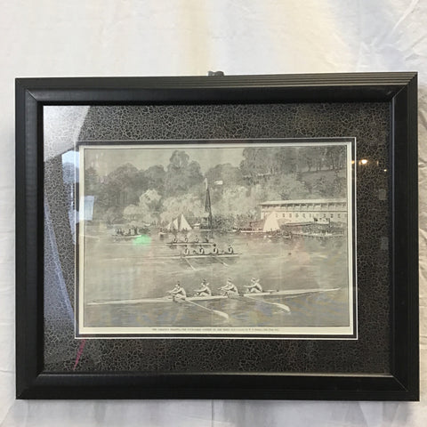 Framed W. P. Snyder "Saratoga Regatta" Print