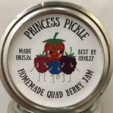 Princess Pickle Locally Grown & Made 1/2 Pint Quad Berry Jam