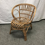 DECORATIVE Children's Toddler-Sized Boho Rattan Accent Chair