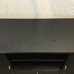 IKEA LOMMARP Black Laminate TV Stand