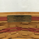 2001 Longaberger Christmas Collection Woven Solid Maple "Shining Star" Basket