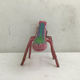 Handmade Alebrije Oaxacan Pink Carved Wood Mantis