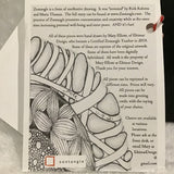 Eltimar Design 4x6 "Thankful" Zentangle Inspired Artwork Print in Wood Frame