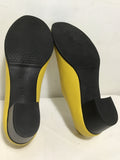 New in Box! Julia Bo Custom Yellow Leather "Vienna" Oxford 2" Pump Heels