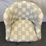 Off-White & Black Geo Print Rolling Office Chair