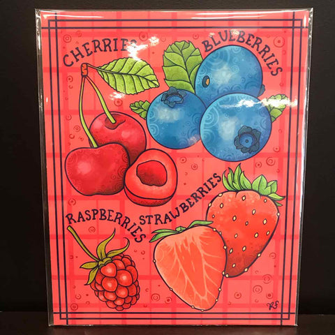 Rachel Feirman "Mixed Berries" 8x10 Digital Art Print