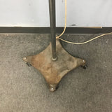 Vintage Industrial Institutional Products Corp. Metal Rolling Floor Lamp