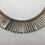 Signed Vintage 1980's Sterling Vior Italy Gold Over Silver Choker Necklace
