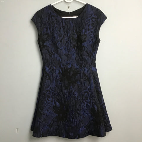 Emporio Armani Blue & Black Midi Dress